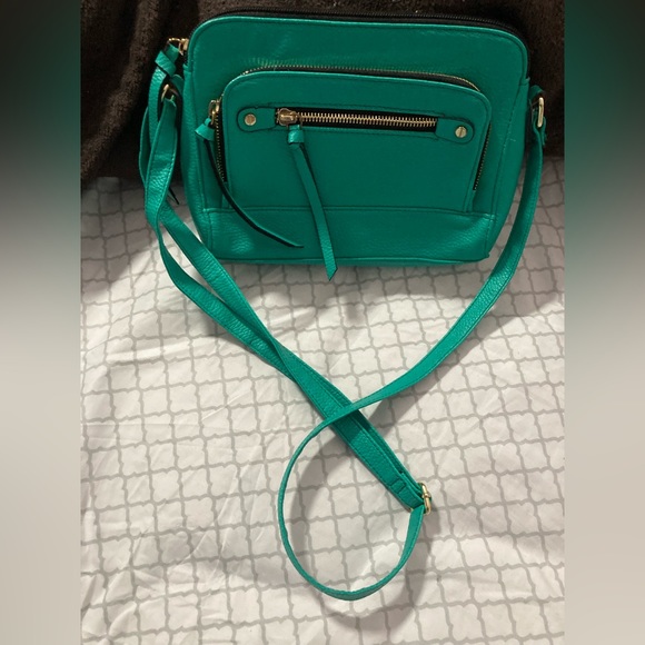 Apt 9 Green Cross Body Zippered Small Purse Bag. - Picture 8 of 12